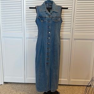 Vintage 90s Squeeze Jeans Denim Dress S